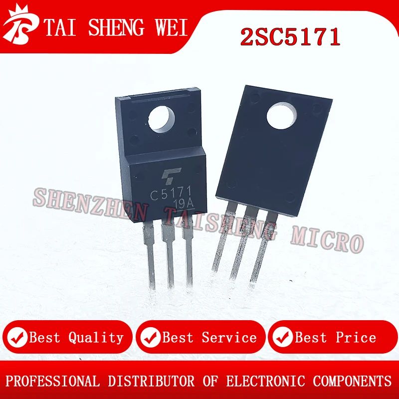 5PCS 2SC5171 2SA1930 C5171 A1930 Audio Amplifier Tube Triode TO-220 New Original