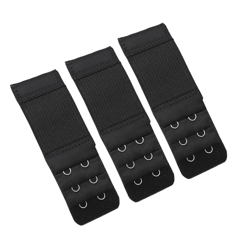 3pcs Bra Extension Strap Extenders for Women Intimates Adjustable Belt Buckle Nylon Elastic Bra Strap Hook Clip DIY Accessoires