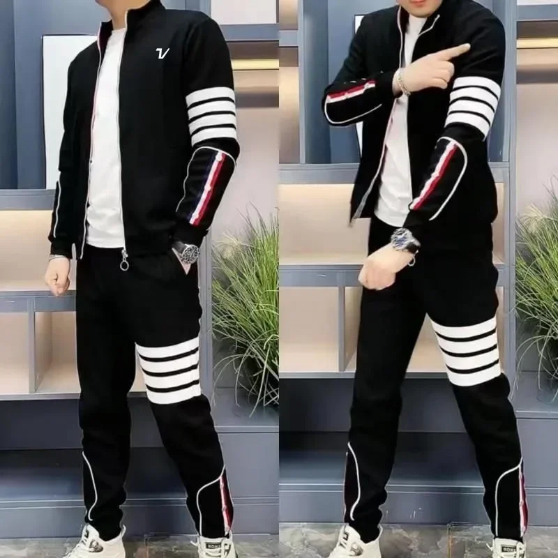 2025 New Spring Golf Wear Men High Quality Golf Suits Fashion Casual Jackets Coat + Sports Pants Two Piece Set Men Golf Clothes