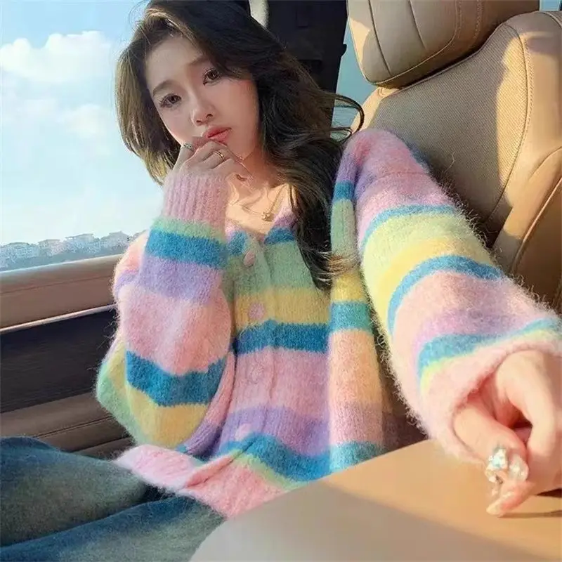 

Вязаный свитер Guangzhou Thirteenth Fac, элитный женский свитер Faion Dongguan Daliang с открытым кардиганом, пальто