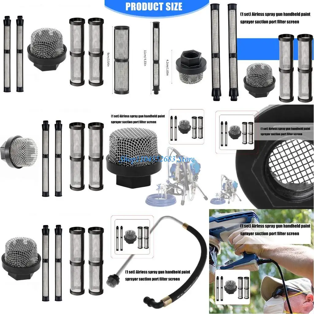 

Y6GD Heavy Duty Clog Less Airless Sprayer Mesh Screen Delivers Professional Finish