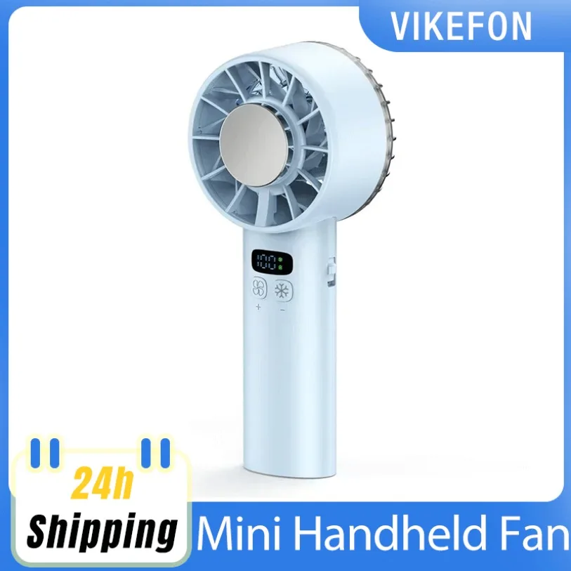 

XIKCU USB перезаряжаемые портативные мини-вентиляторы ледяной компресс высокоскоростной охлаждающий вентилятор 5200 мАч светодиодный цифровой дисплей для путешествий, кемпинга, улицы