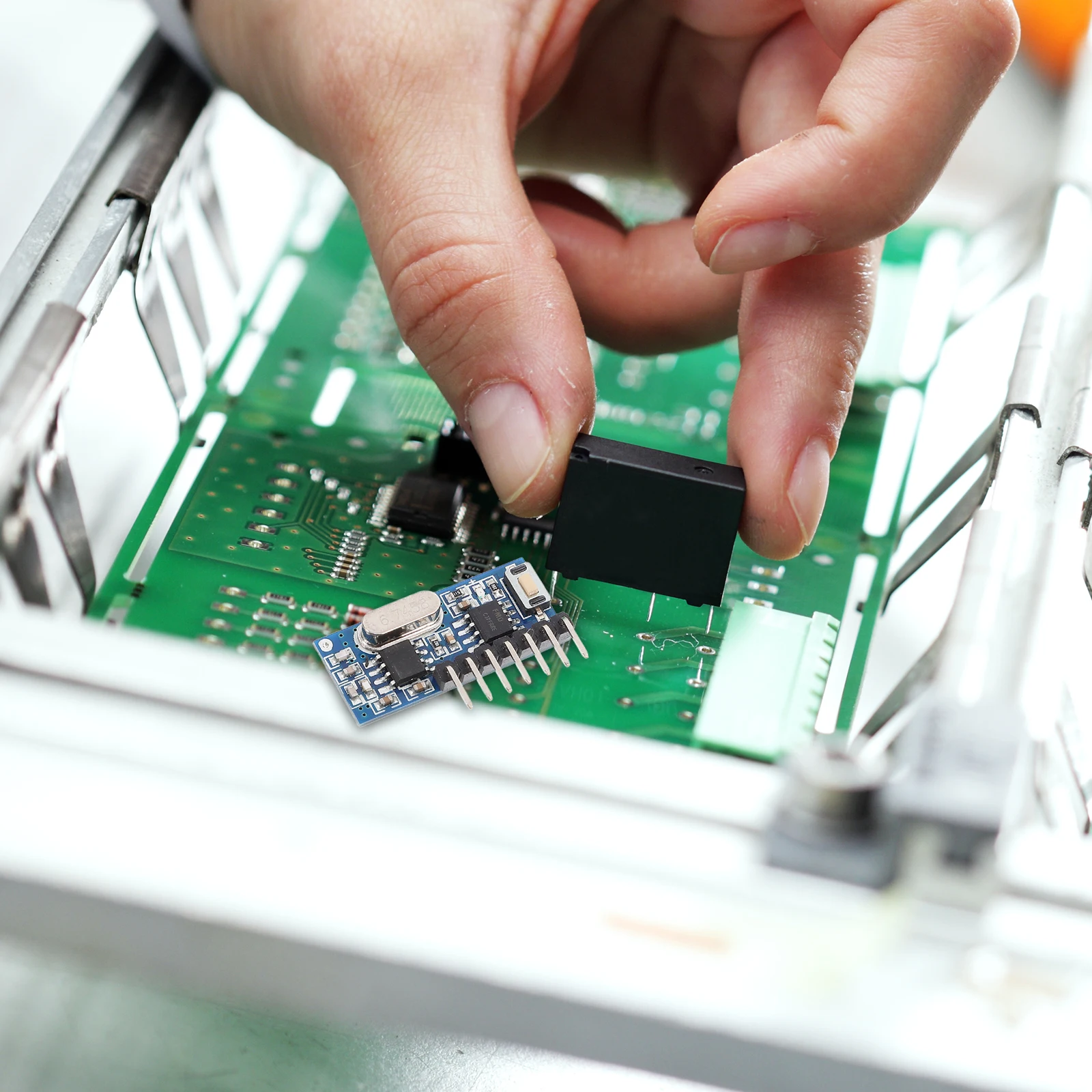 

2pcs Wireless Receiver Module 4WQB 1527 2262 Chip Transmitter Reliable Replacement Tool Robot Industry