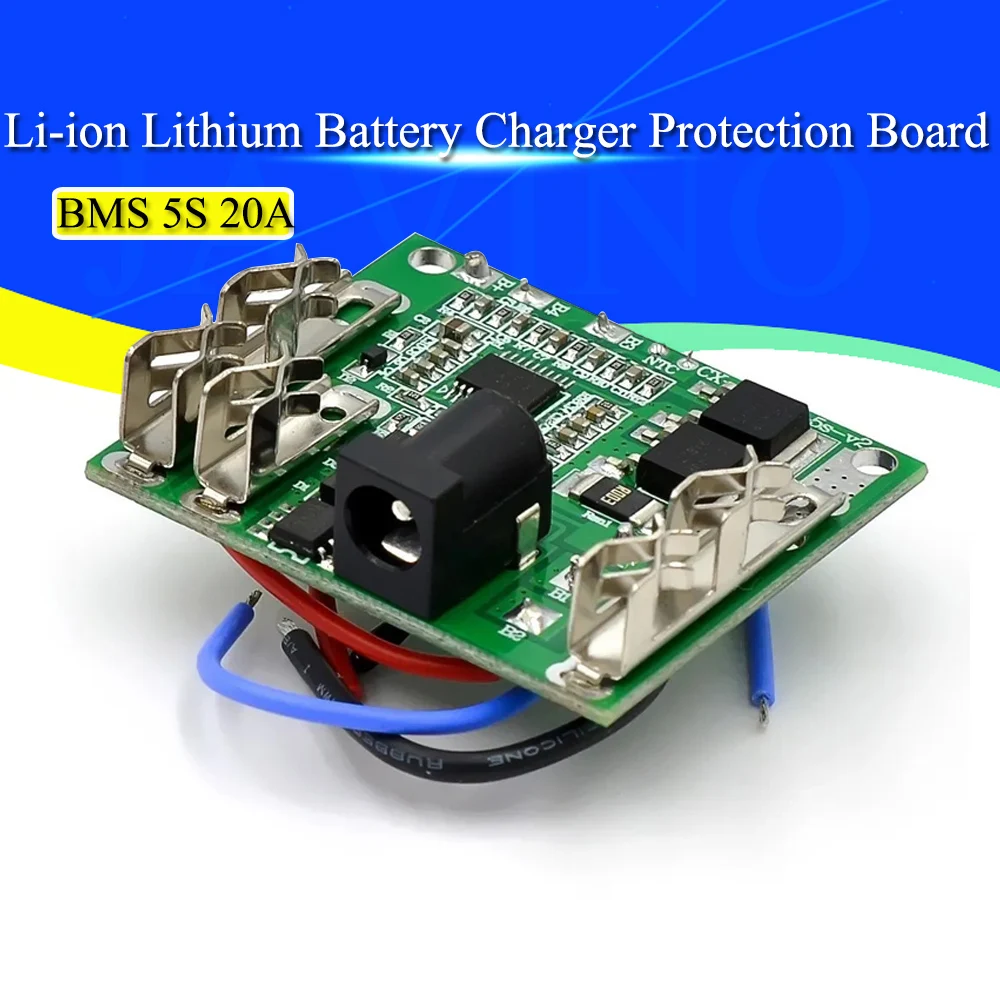 5S 18V 21V 20A Battery Charging Protection Board Li-Ion Lithium Battery Pack Protection Circuit Board BMS Module For Power Tools