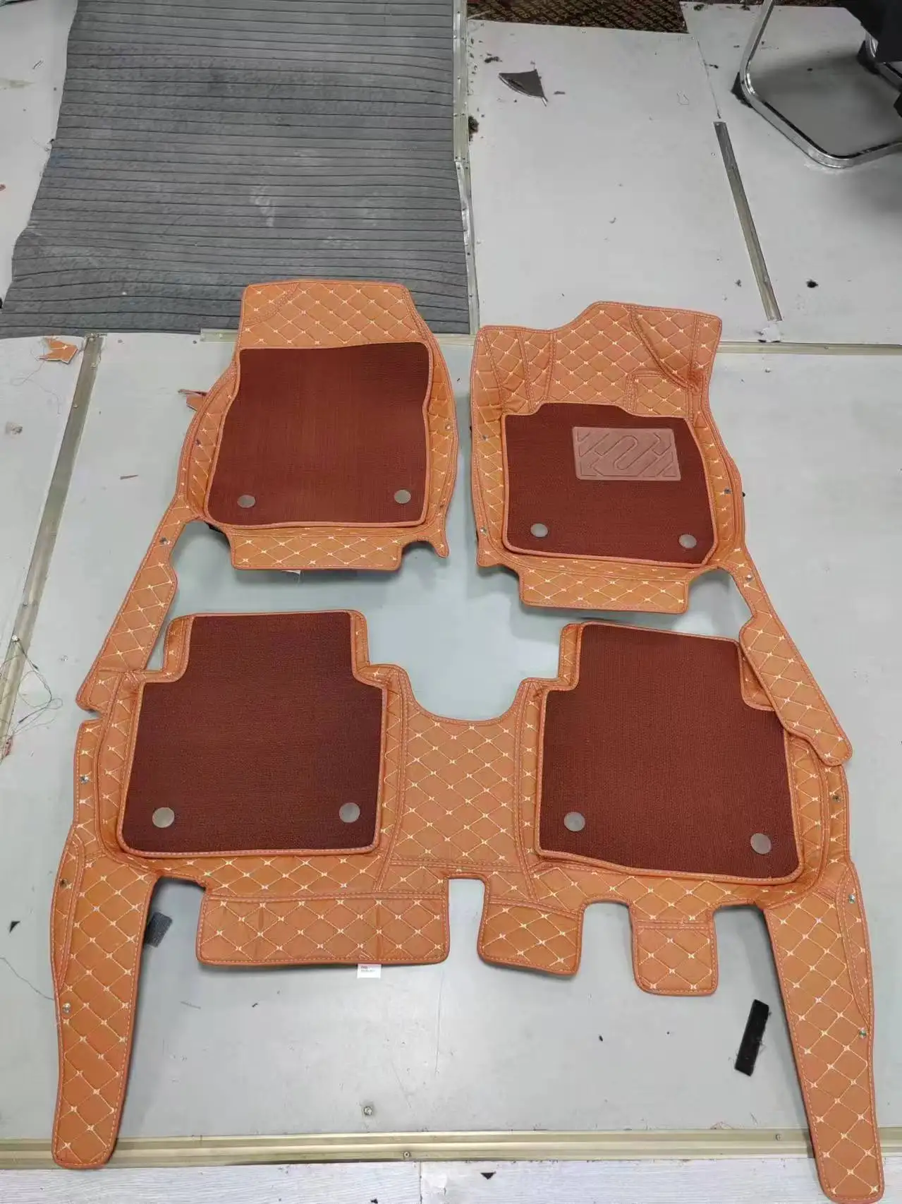 

Custom Double Layer Car Floor Mat for Kia Seltos Rio K3 K5 Pegas Stonic Carnival Auto Carpet Accessories Syling Interior Parts