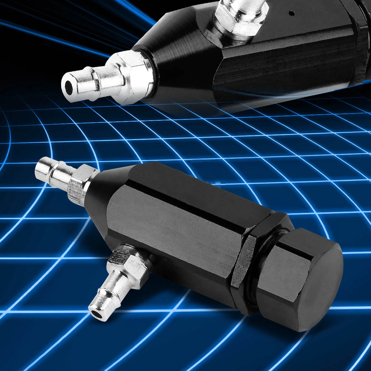 ชุดตัวควบคุมเทอร์โบบูสต์แบบวงปิดทำจากอะลูมิเนียมแบบแมนนวล1-30 PSI อเนกประสงค์สีดำ