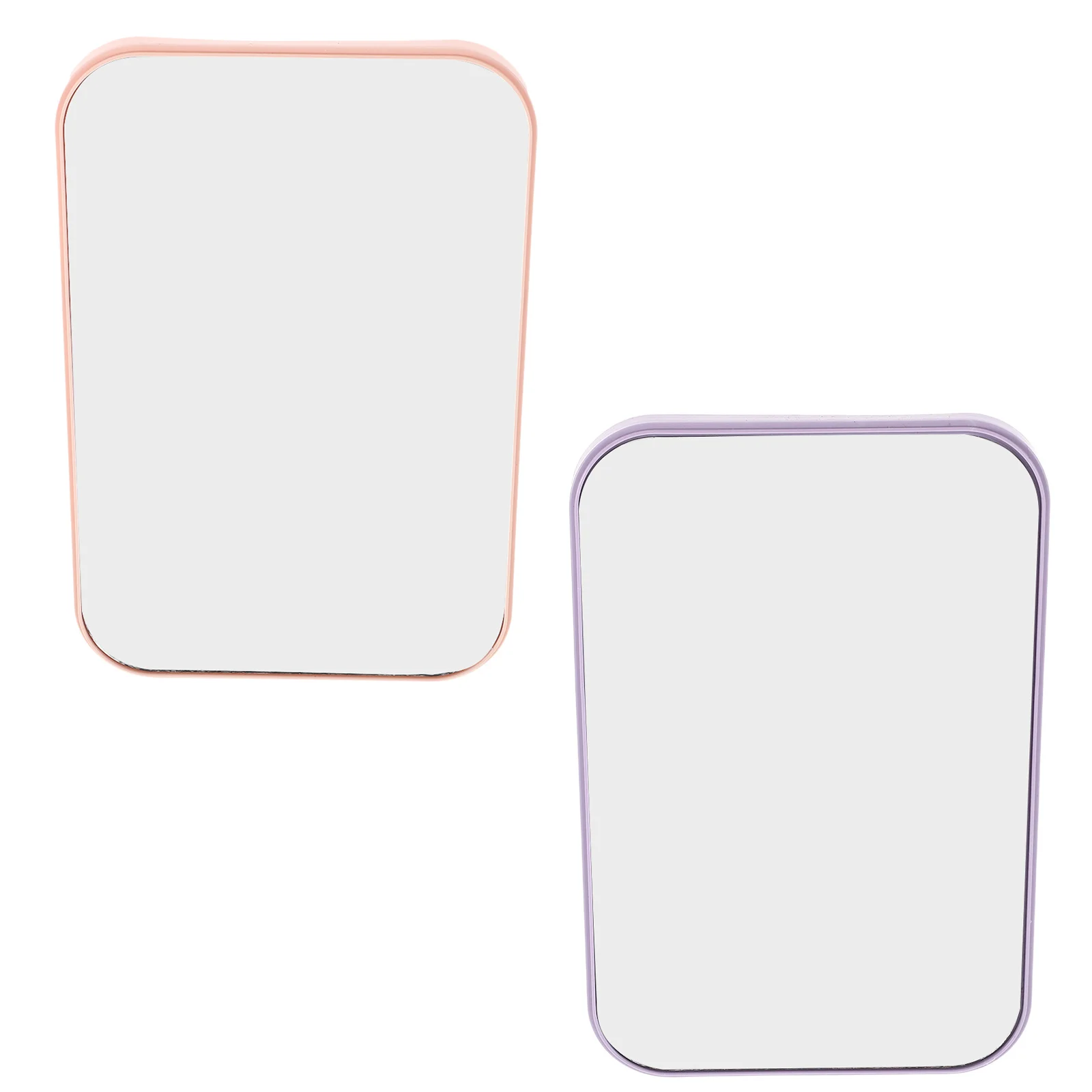 2Pcs Desktop Make-Up Spiegel Tragbare Dual Verwenden Freistehende Wand Eitelkeit Prinzessin Stil Kleine Tisch Spiegel