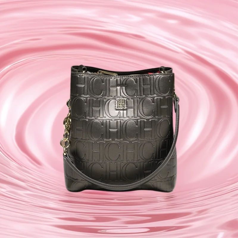 

Женская сумка через плечо CH однотонного цвета в минималистичном стиле, вместительная сумка-тоут с буквенным принтом, для ежедневных поездок и работы