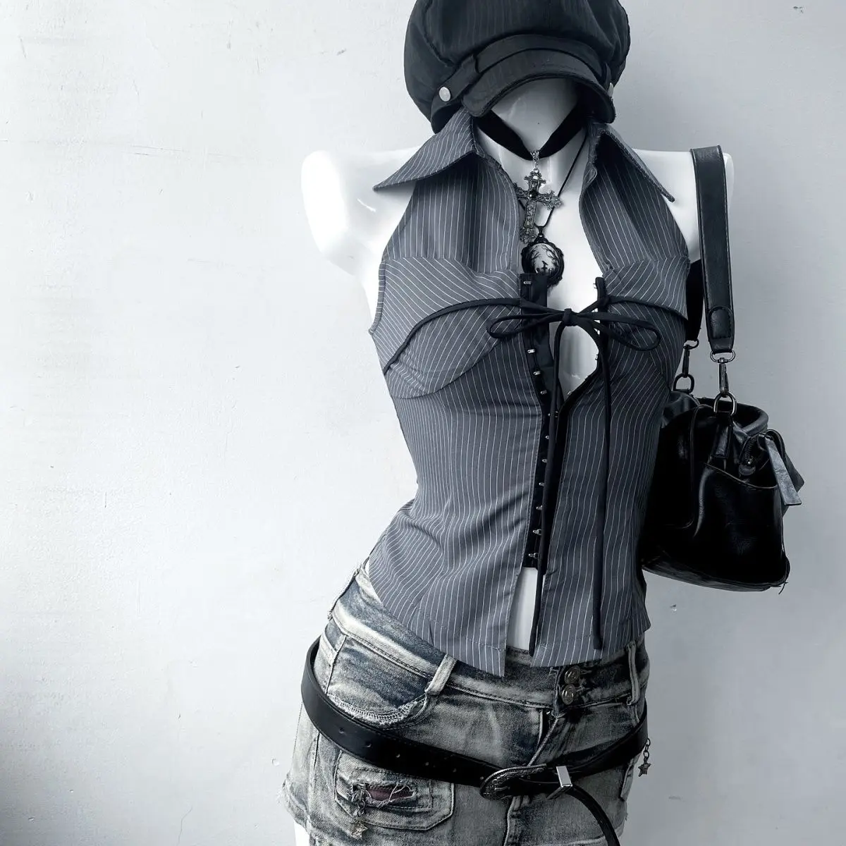 Vintage T-shirt Streetwear 90s Slim Sexy Goth Y2k Clothes Aesthetic Harajuku Hi… - Image 5