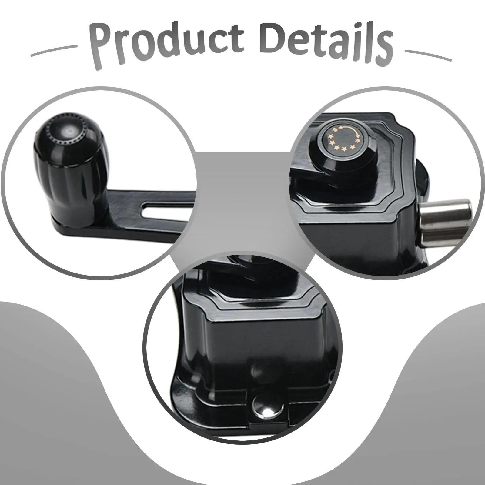 Hand Crank Clothes Hanger Accessory for Lifting Clothes Drying Racks, 1.8 Cable Winder, Repair Parts Made of Aluminum Alloy