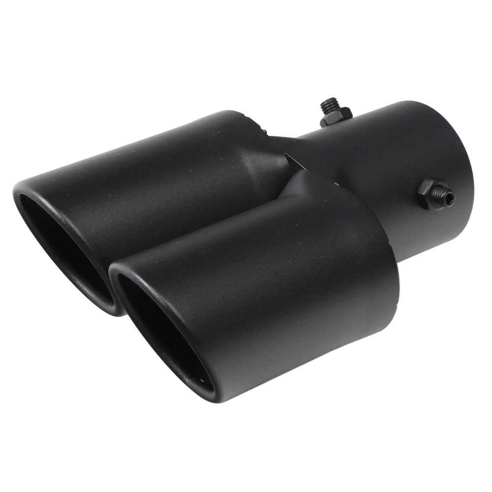 Universal Dual Auspuff Spitze Edelstahl Slant Cut Spitze für Auto Auspuffrohr Verlängerung Modifikation Dekoration Schalldämpfer Endrohr