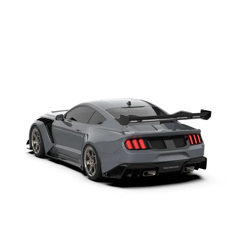 

Good Fitment Wide Bodykit Mustang 2014-2023 Front Bumper Rear Bumper Hood Wide Flares and GT Wing Mustang Bodykit
