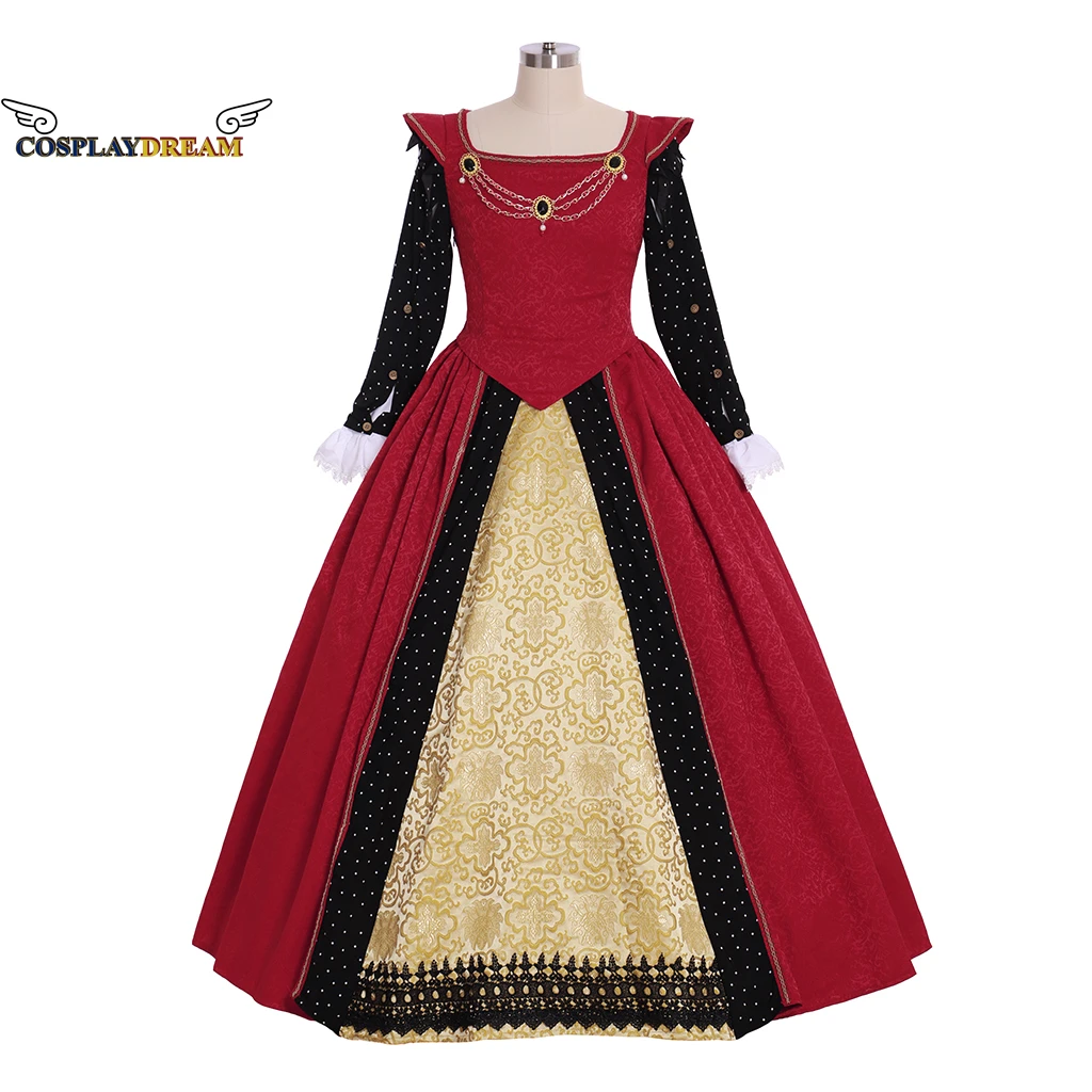 

Tudor Period Tudor Dress Cosplay Costume Renaissance Faire Women Red Gown Dress Cosplay Costume Tudor Elizabethan Custom Made