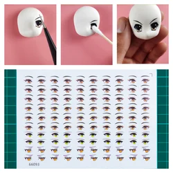 Multi-style Doll Face Eyes and Mouth Sticker DIY Ultra Light Resin Clay Polymer Clay Animation Cartoon Doll Eyes Water Sticker