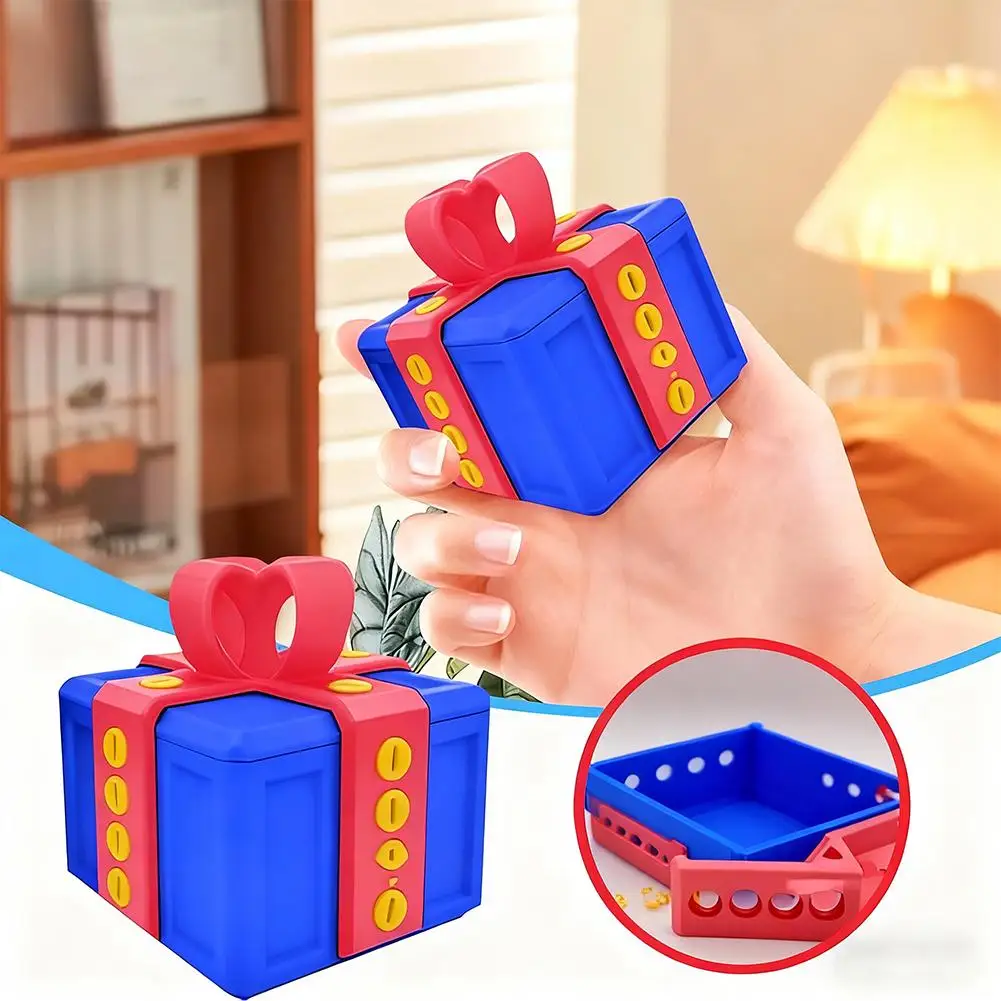 8 سنتيمتر ثلاثية الأبعاد مطبوعة صندوق هدايا مزعج سطح المكتب زخرفة المزحة هدية الإجهاد الإغاثة تمثال التصميم الإبداعي 2026 هدية مضحكة