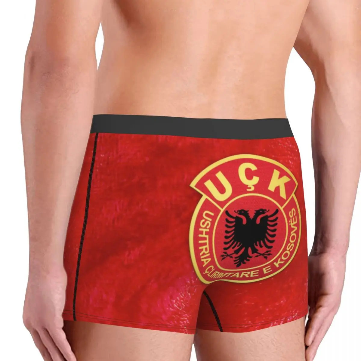 Kosovo Liberation Army UCK Boxer Shorts For Men 3D Printed Male Old Albania Flag Eagle Underwear Panties Briefs Soft Underpants