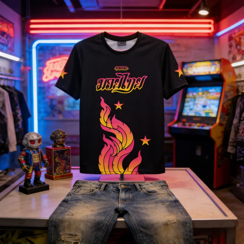 Ropa para Padres e Hijos 2026, Camiseta Deportiva Casual de Muay Thai YoKKAO, de Manga Corta, con Estampado 3D, Transpirable y Cómoda