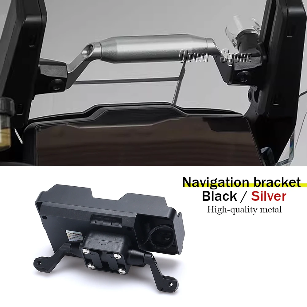 

New GPS Navigation Plate Bracket Windshield Stand Mobile Phone Holder For Tiger 1200 Tiger1200 TIGER 1200 TIGER1200 GT PRO 2023-