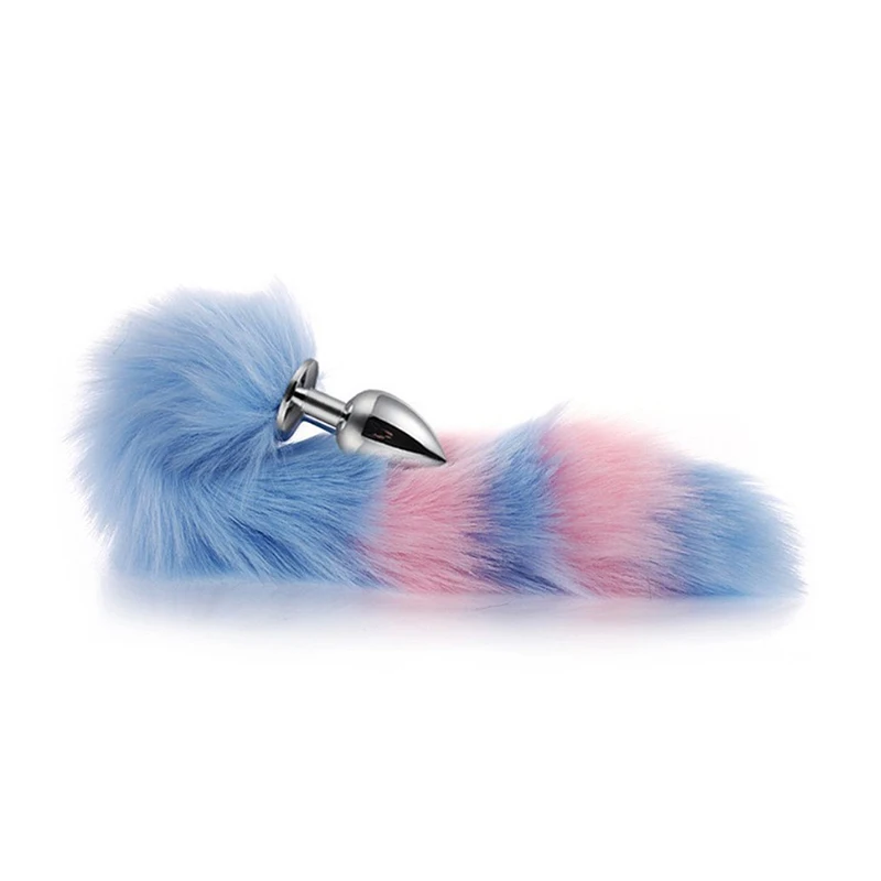 Metal Plush Rabbit Fox Tail Anal Plug Prostate Massager Butt Plug Rabbit Ear BDSM Anus Stimulate Adult Sex Erotic Accessories