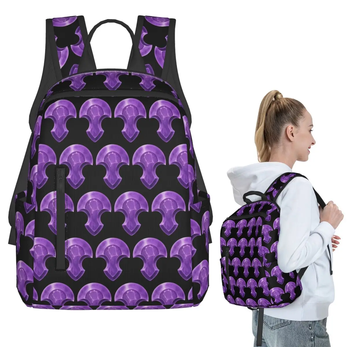 

Emet Selch Constellation Stone Backpack Student BookBag Children School Bag Laptop Shoulder Bags Men Women