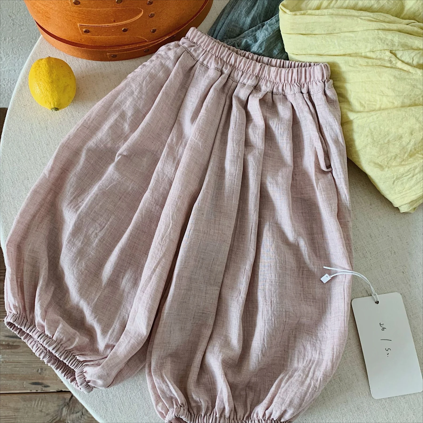 Pants 2026 Spring and Summer New Children's Clothes Korean Style Boys and Girls Solid Color Loose Cool Sunscreen Pants Simple