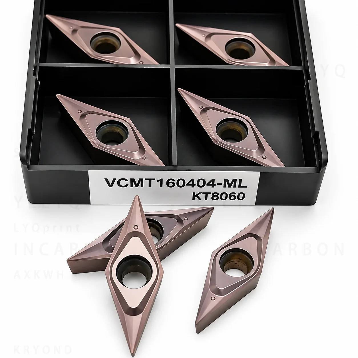 High efficiency machine tool VCMT160402 VCMT160404 VCMT160401 KT8060 CNC turning cutting tool High precision standard VCMT - view 2