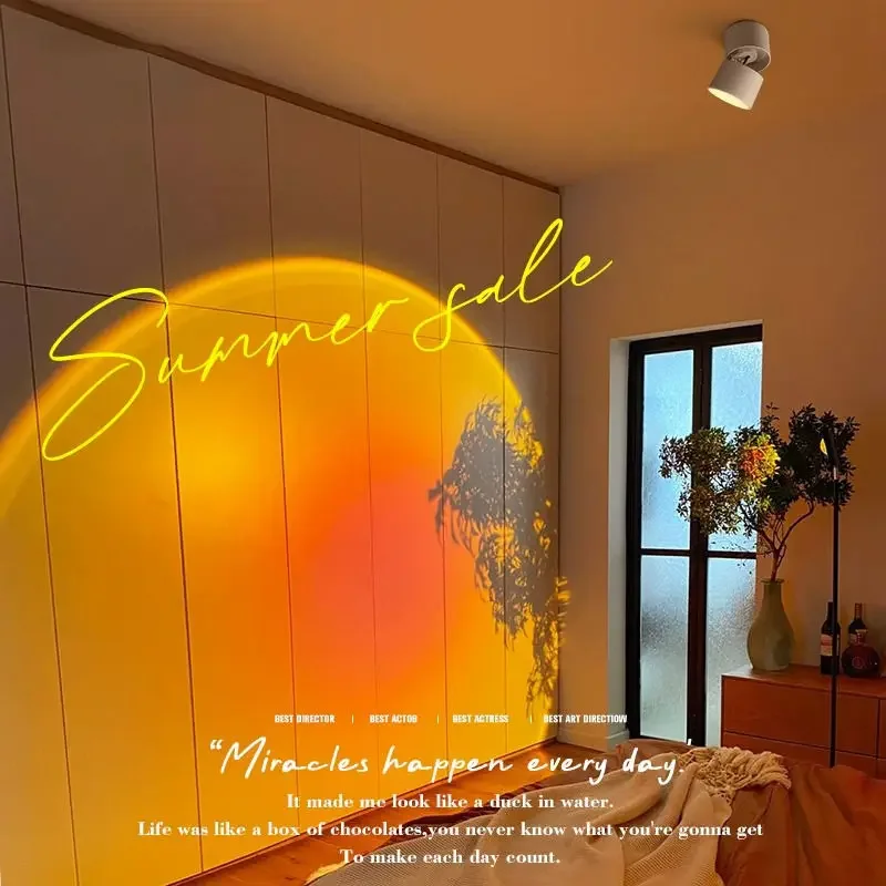 DurableSpotlight Living Room Household Background Wall Entrance Embedded Sunset Ambient Light