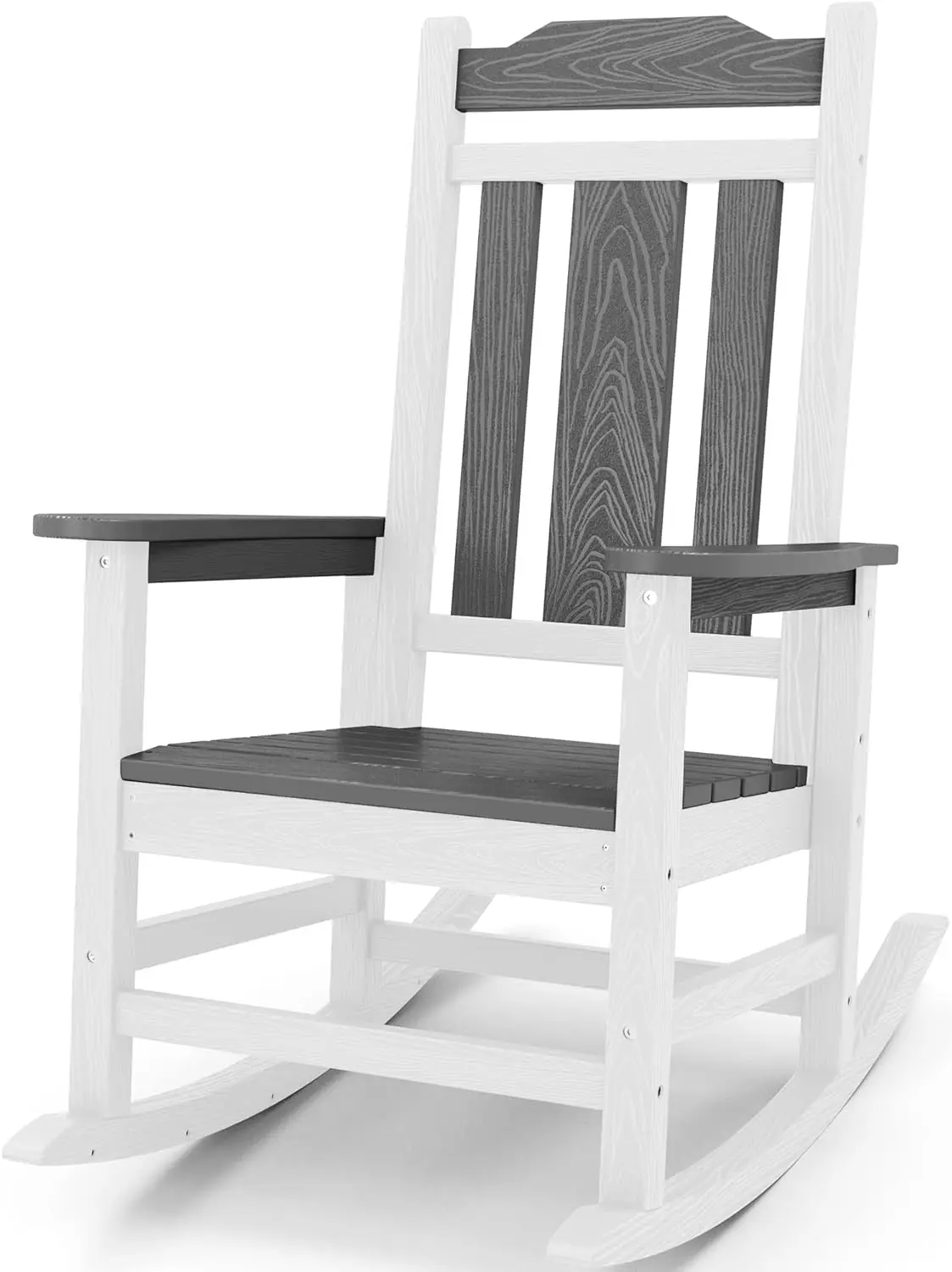 

Outdoor Rocking Chair Gray&White