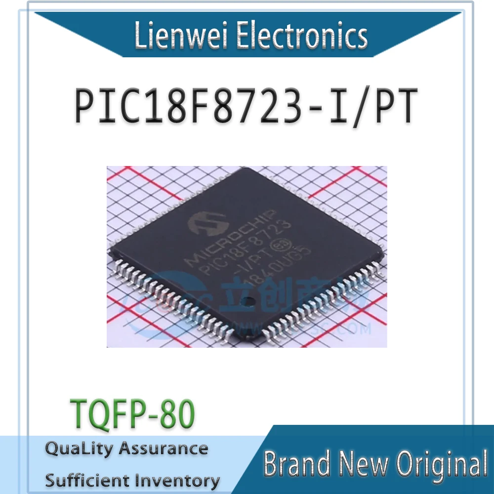 

100% New PIC18F8723 PIC18F8723-I/PT IC MCU Chipset TQFP-80