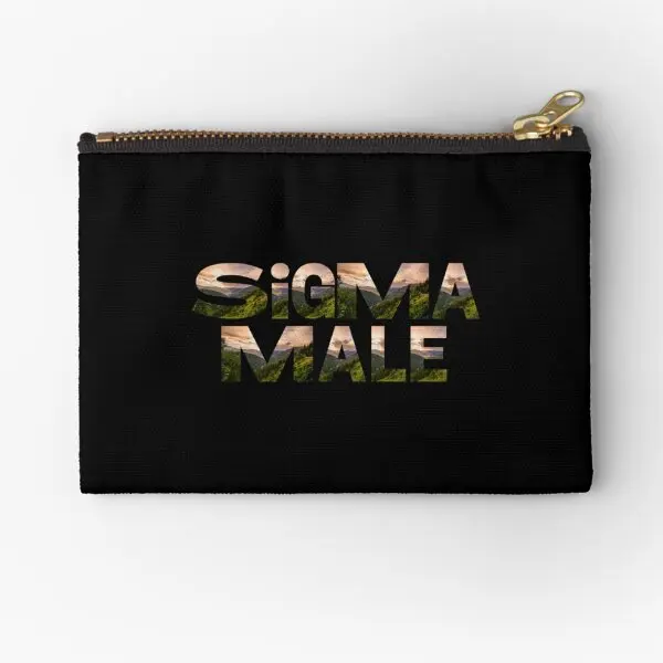 Sigma Male  Zipper Pouches Cosmetic Key Pocket Panties Men Pure Wallet Underwear Socks Packaging Small Money Bag Storage Coin