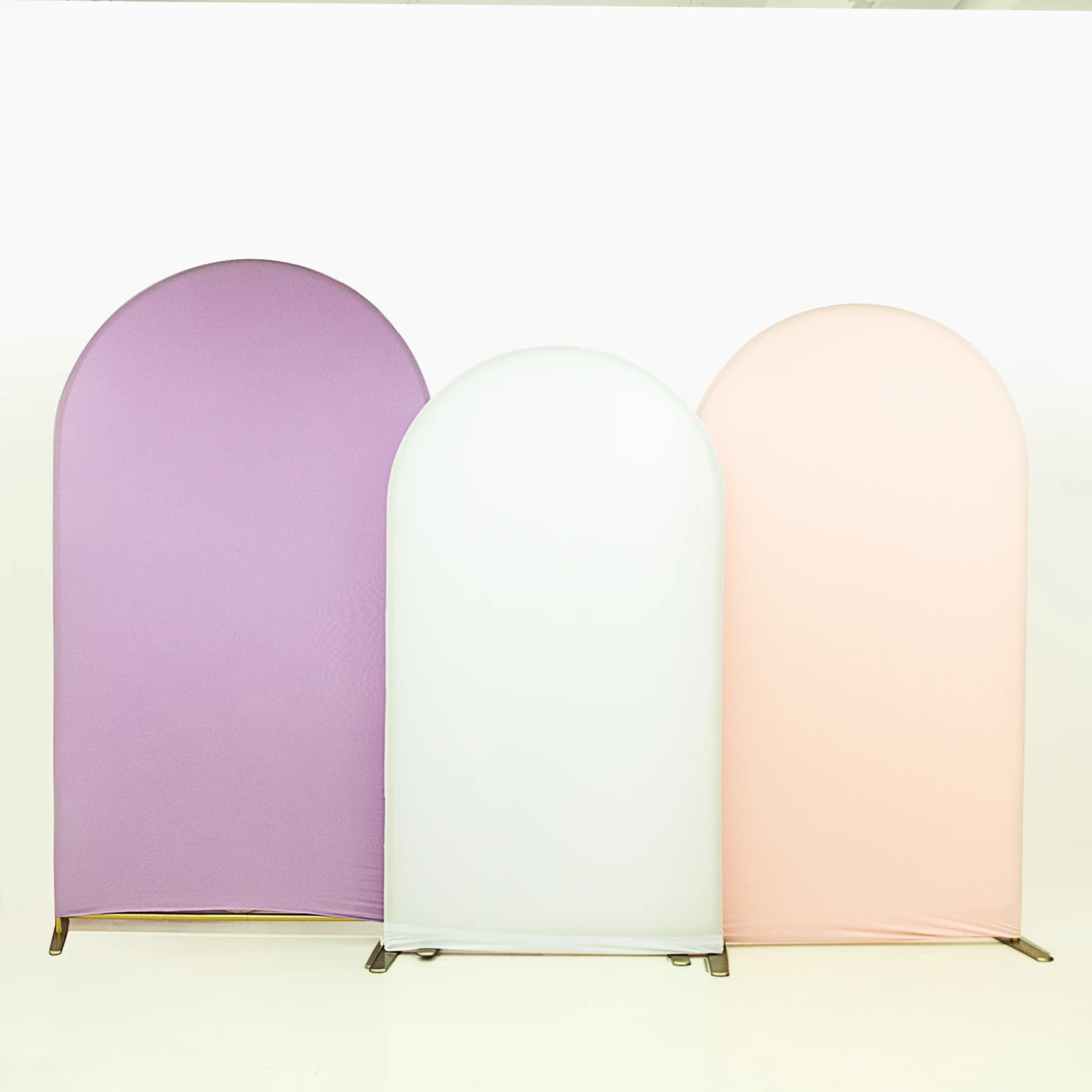 Double Sided Arch Backdrop Cover available in 15 colors Suitable for 4 different arch backdrop stands Made of elastic fabric