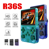 Newly upgraded R36S 3.5-inch IPS gaming console with Linux system screen, portable retro gaming console gift