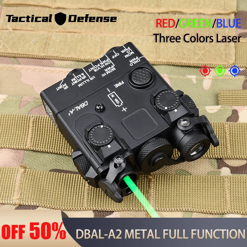 

Tactical Metal DBAL-A2 WADSN High Power Red Green Laser IR Sight Airsoft Scout light Weapon Strobe Flashlight Full Function Hunt