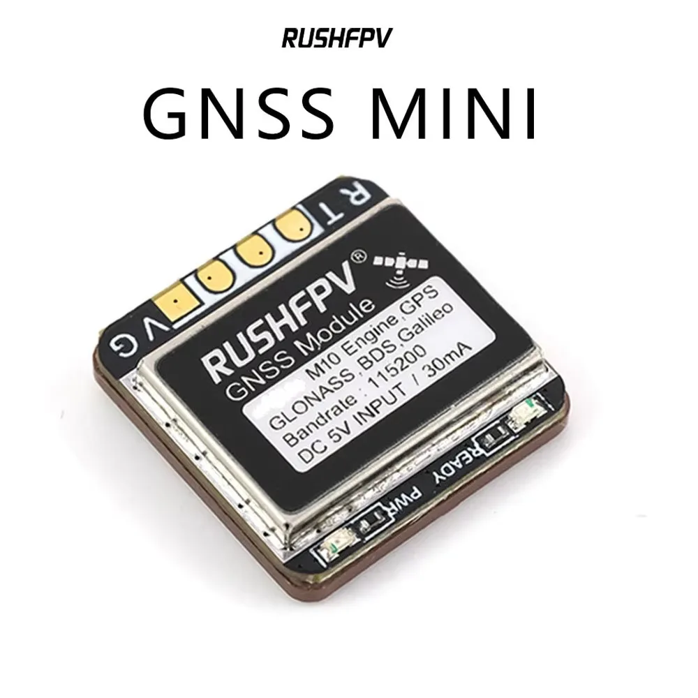 RUSHFPV GNSS MINI Navigation Unit GPS Dual Protocol Built-in Ceramic Antenna Auto Return Rescue Module for FPV Racing Drone Fixe