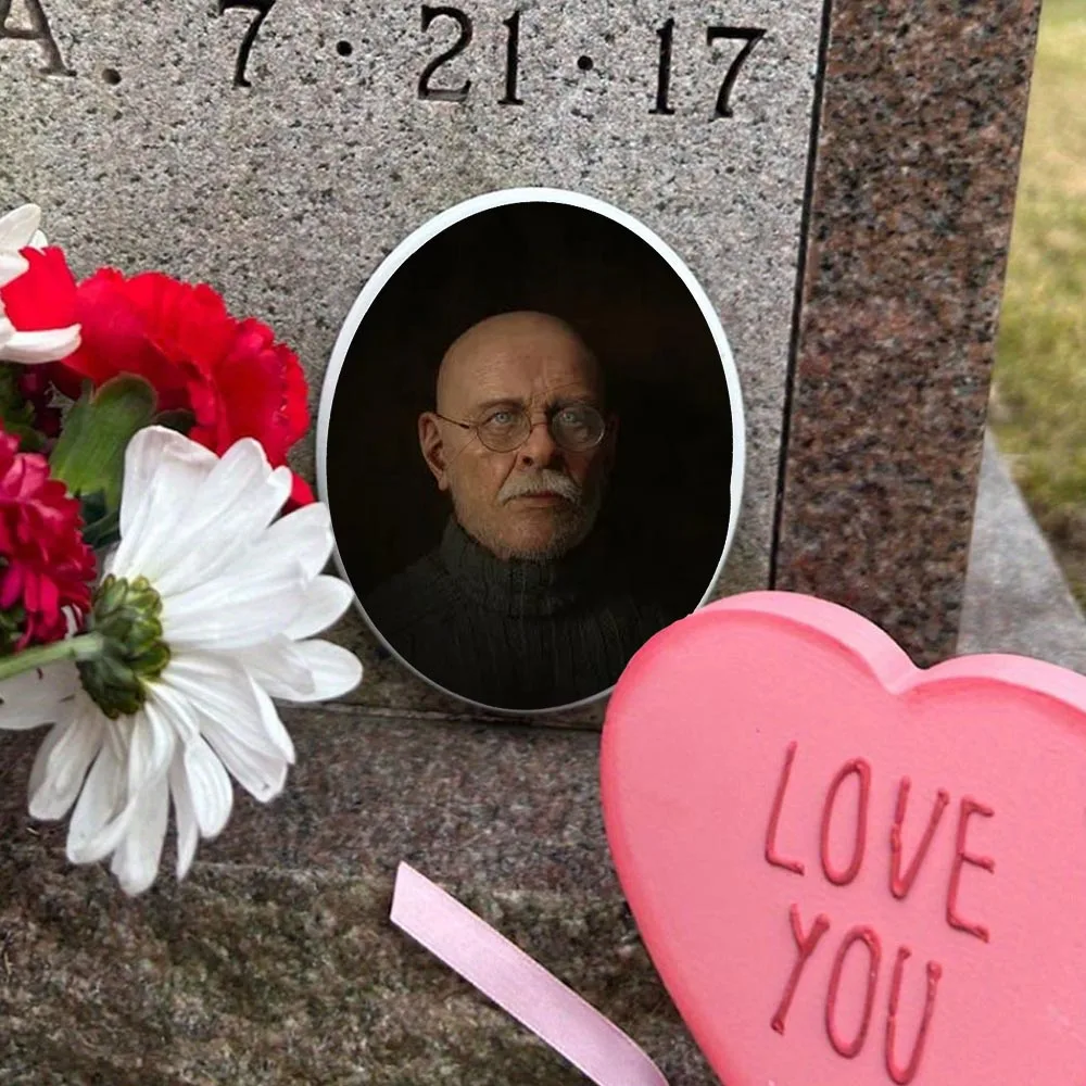 2D Flat Not 3D 1pc Custom Photo Memorial Headstone Tile Veterans Day & Pet Memorials - Elegant Keepsake Gift Pet Memorial Gift