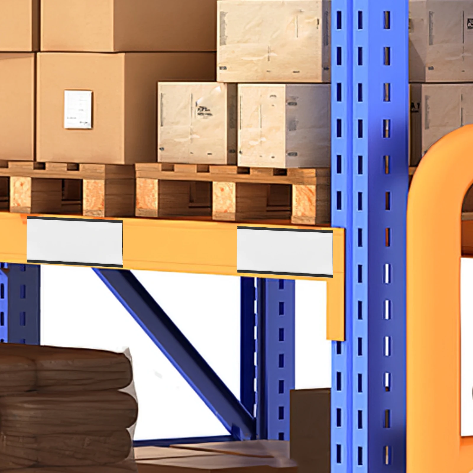 10Set Tempat Label Magnetik Sisipan Kartu Plastik Transparan untuk Kantor, Gudang, Rak, Pintu Kulkas, Label Nama Magnet, Label Harga