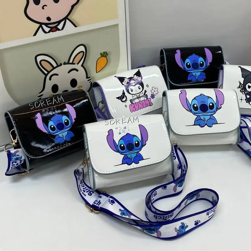 Anime Stitch Children Mini Crossbody Bag Kawii Cartoon Stitch Coin Purse Cartoon Mickey Bag Children Kids Birthday Gifts