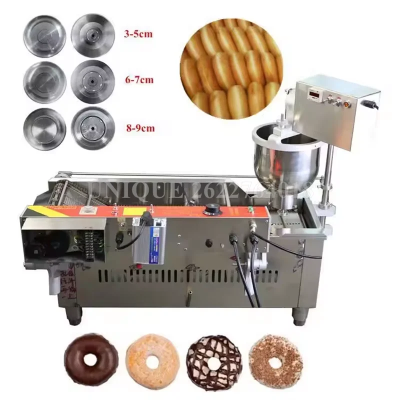 

Hot Sale Automatic Commercial Gas and Electric Donut Machine Stainless Steel Mini Fryer Circle Doughnut Maker Snack Machine