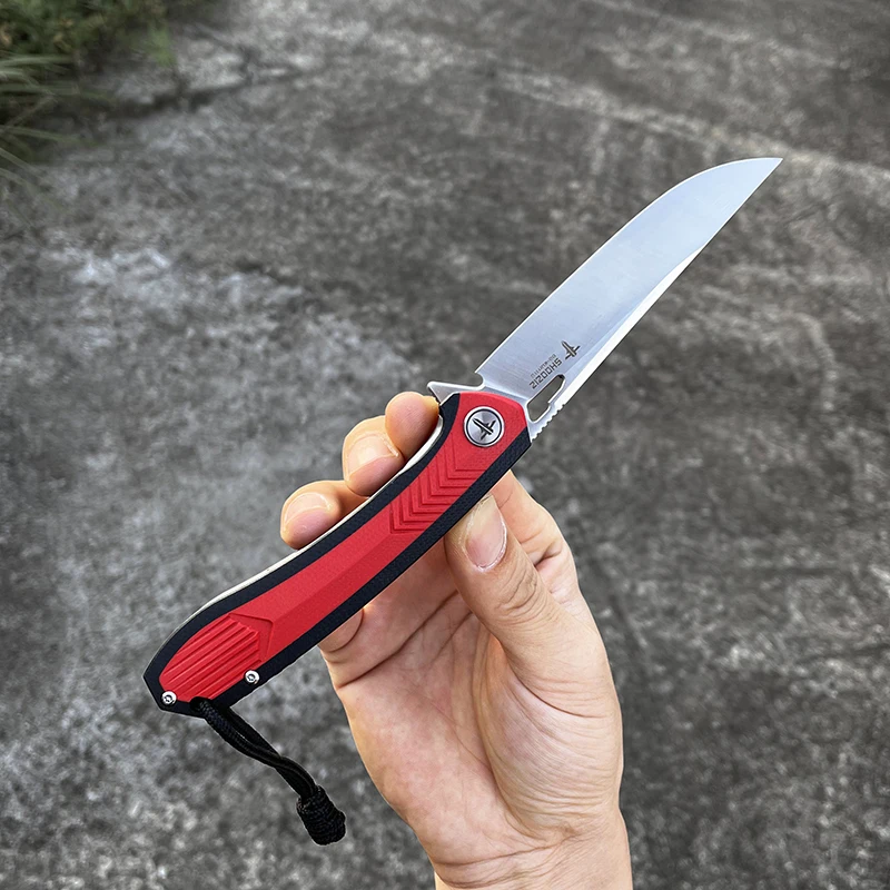 SHOOZIZ XUN110 NEW Folding Tasche Messer D2 Klinge G10 Griff Kugellager Überleben Jagd Camping Tragbare Tactical EDC Messer