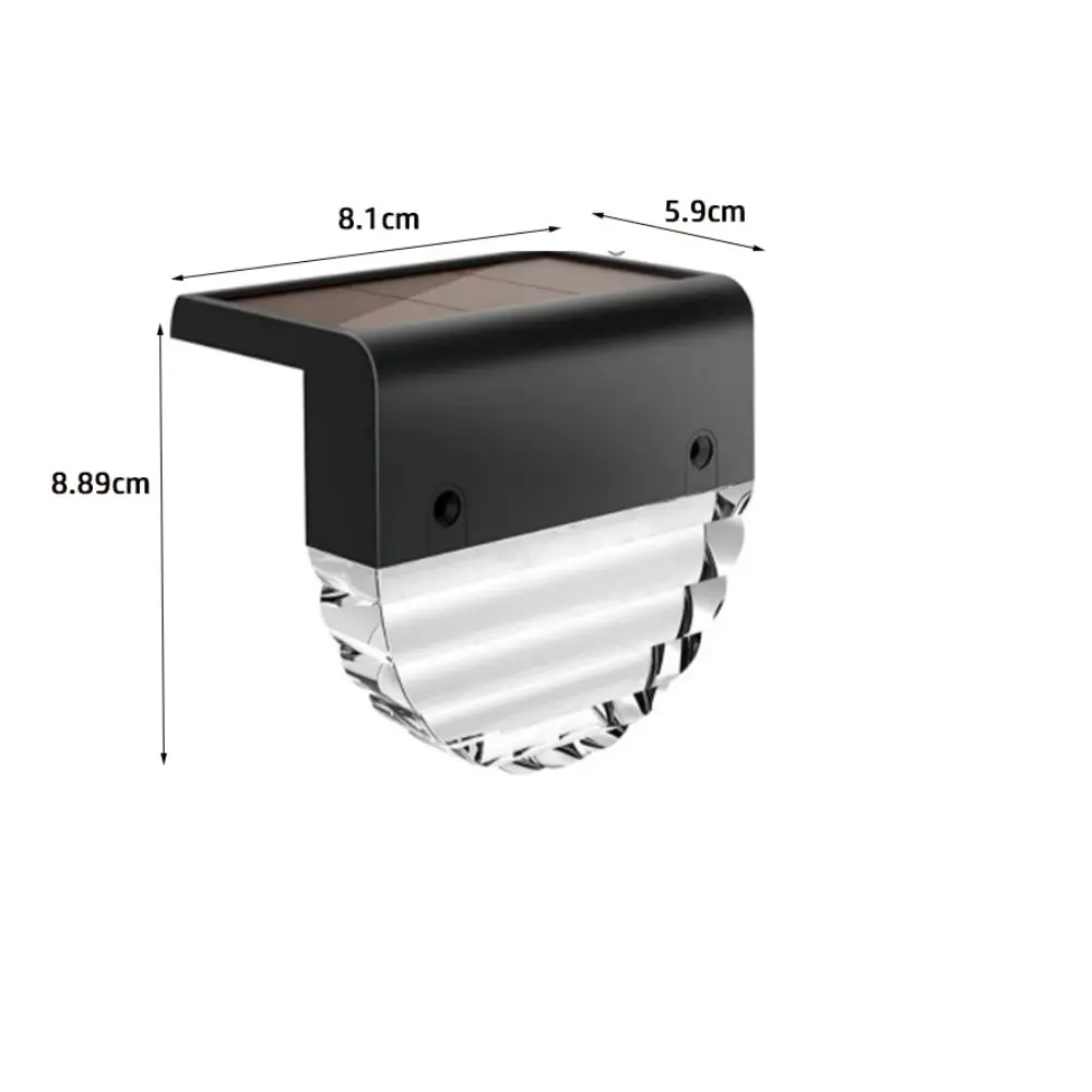 New Wireless Outdoor Solar Lights Warm Light Waterproof Solar Step Light Timer Off Landscape Lamp Swimming Pool