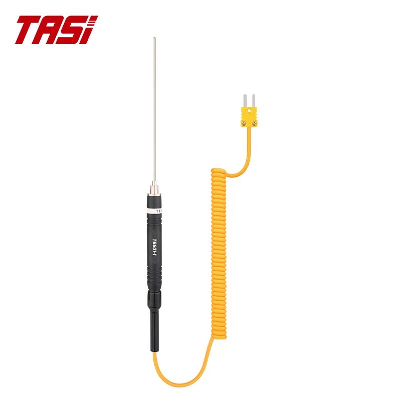 Imagem -02 - Tasi Tb601 Tb604 Série k j tipo Sonda Termopar para Medição de Temperatura Sensor Industrial Termopar Térmico de 1500 mm