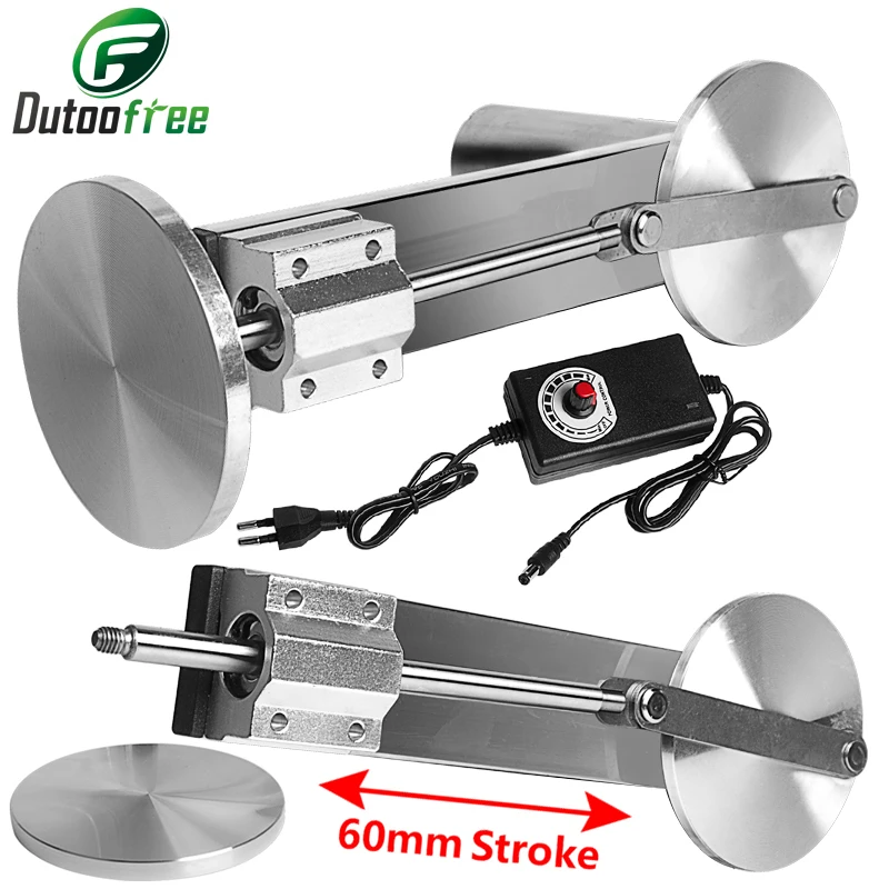 Mini teleskopowy siłownik liniowy o skoku 60 mm Duży ciąg Całkowicie metalowy korpus Mechanizm tłokowy Silnik siłownika liniowego