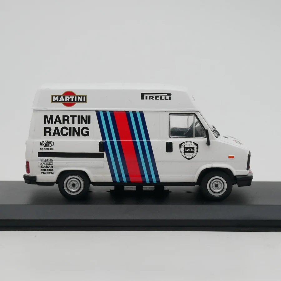 Diecast Ixo 1:43 Scale Fiat Ducato Van Martin Racing Team Alloy Car Model Collectible Toy Gift Souvenir Display Ornament