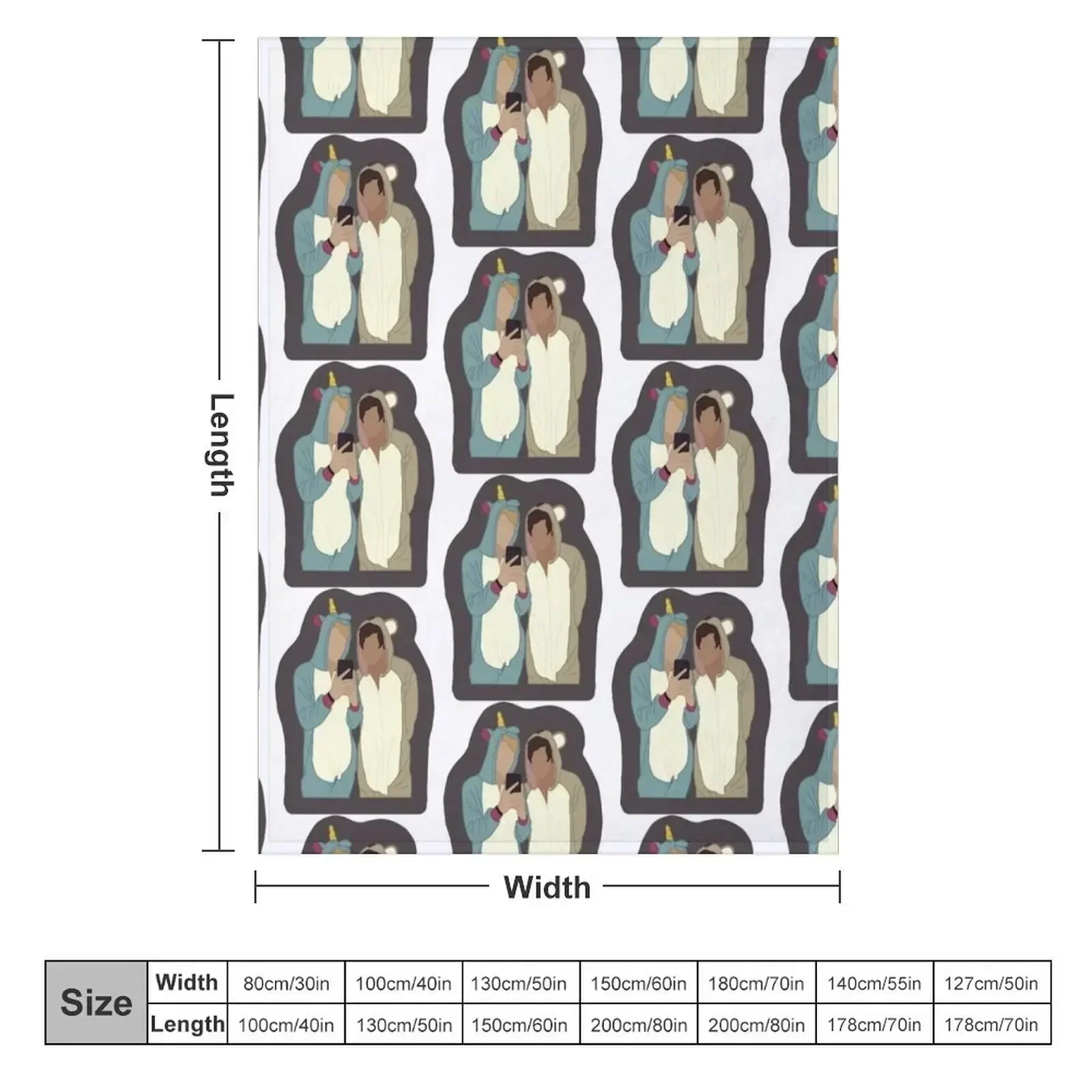 Sam and Colby Onesies48 Throw Blanket Blankets For Bed Cute Vintage Blankets For Baby Blankets