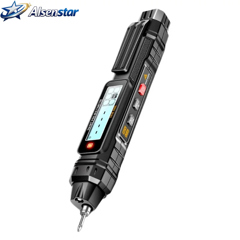 Intelligent multimeterpointer flashlight illumination pen digital multimeter 4000 count AC/DC voltage OHM diode tester powertool