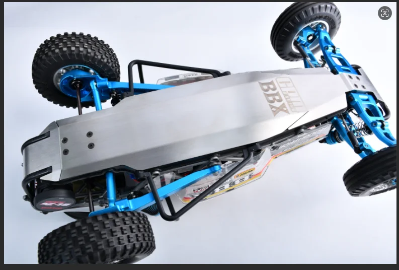 GPM STAINLESS STEEL INTEGRATED CHASSIS SKID KIT For TAMIYA 1/10 BBX BB-01 CHASSIS-58719
