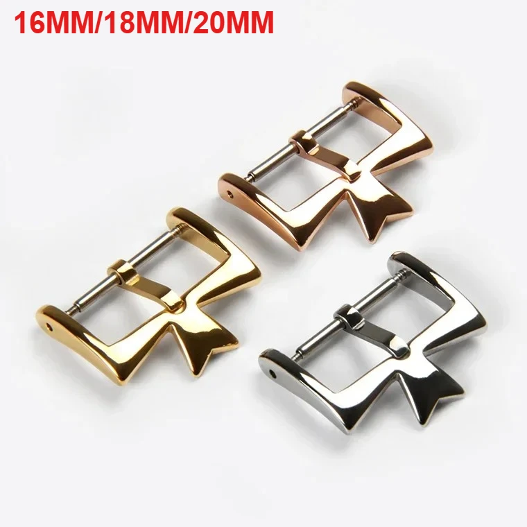 Metal Watch Clasp For Vc Vacheron Watch Strap Buckles Constantin 16mm 18mm Silvery Golden Rose Gold Stainless Steel Pin Clasp