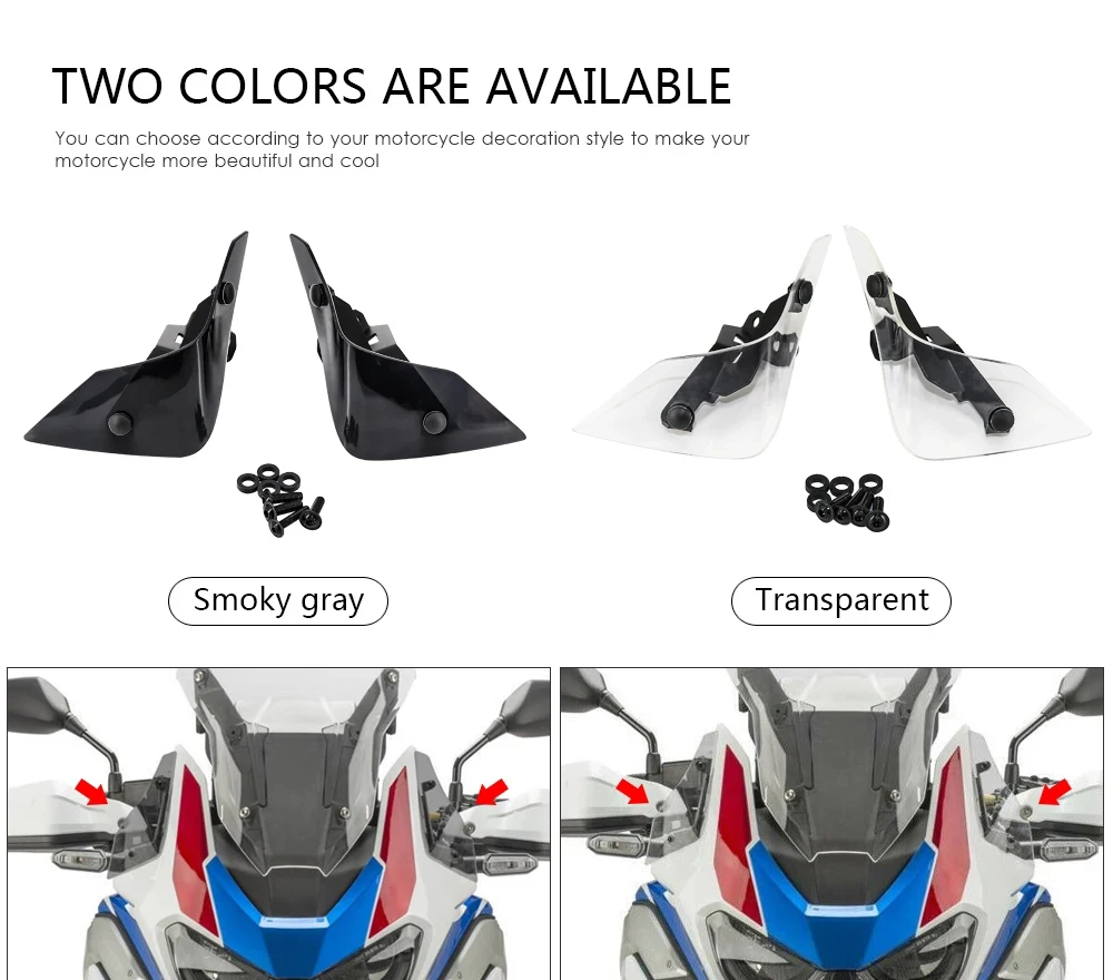 ホンダ用オートバイサイドフロントガラス,フロントガラス,ウィンドデフレクター,アフリカツインアドベンチャースポーツ,2020-