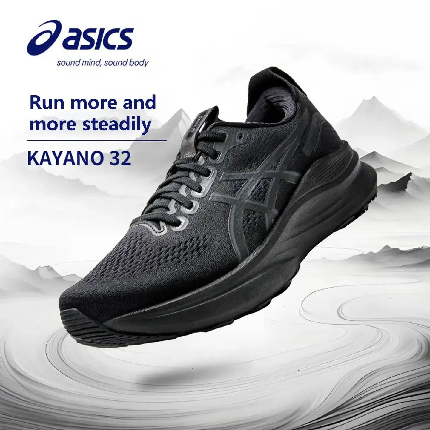 Asics Men's Gel-Kayano 32 Sports Outdoor Casual Lightweight Breathable Running Shoes 1011C052-001