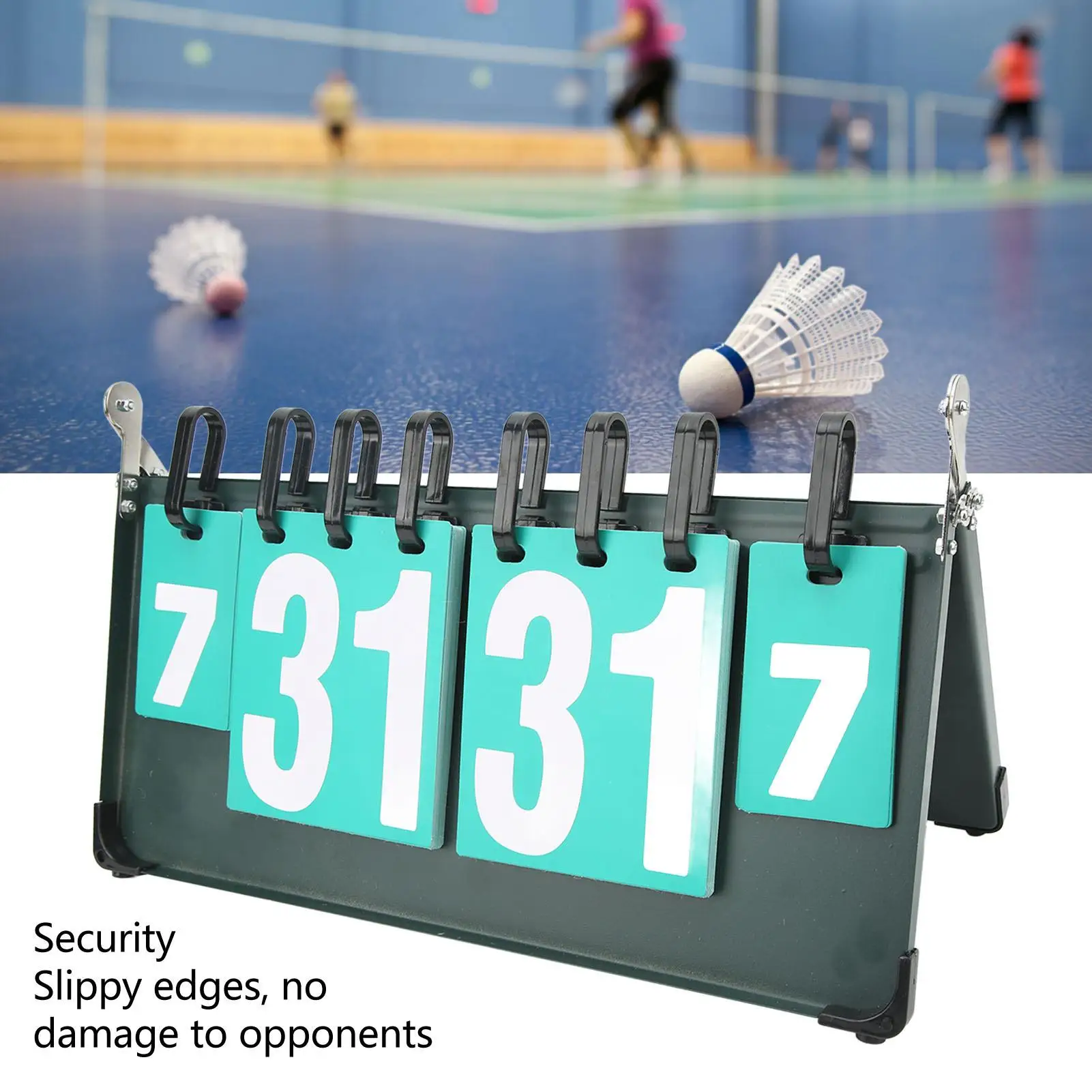 Lightweight Green Sports Scoreboard for badminton - Portable Score Keeper